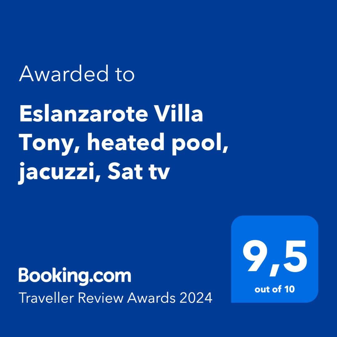 La Costa Eslanzarote Eco Villa Tony, Heated Pool, Jacuzzi, Sat Tv, Super Wifi מראה חיצוני תמונה